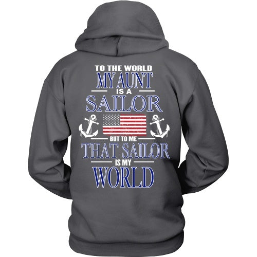 T-shirt - To The World My Aunt Is A Sailor - Back