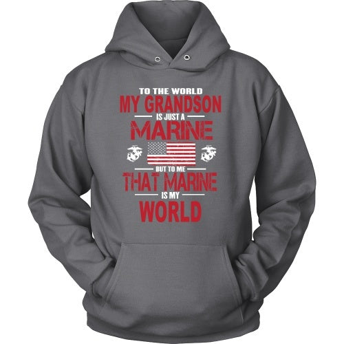 T-shirt - To The World My Grandson Is A Marine