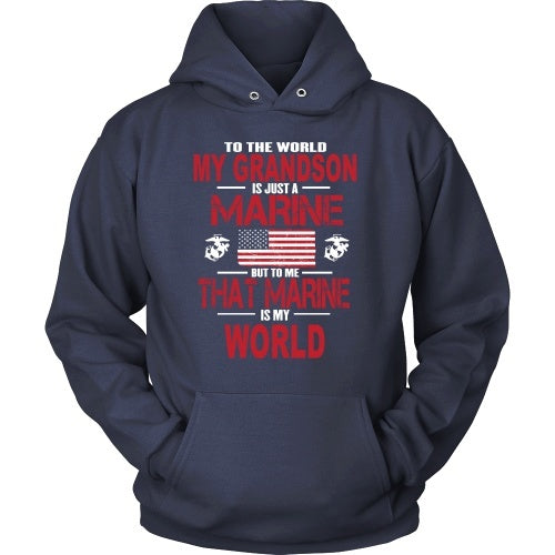 T-shirt - To The World My Grandson Is A Marine