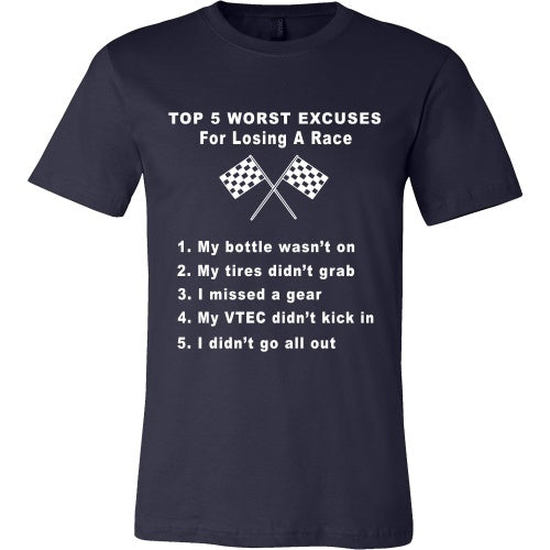T-shirt - Top 5 Reason's You Lost The Race Tee