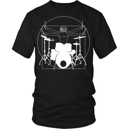 T-shirt - Vitruvian Drummer- Front Design
