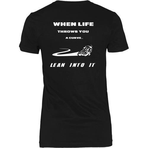 T-shirt - When Life Throws You Curves, Lean Into Them - Back