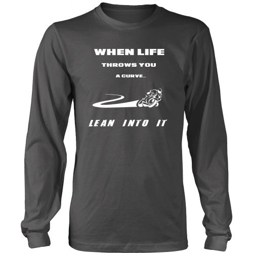 T-shirt - When Life Throws You Curves, Lean Into Them - Front